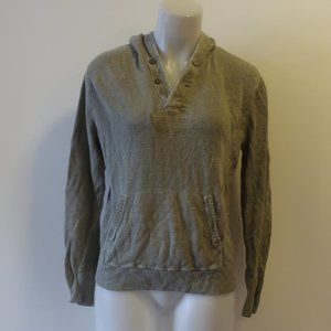 Ralph Lauren Rugby 100% Linen Gray Hooded Sweater Sz S*